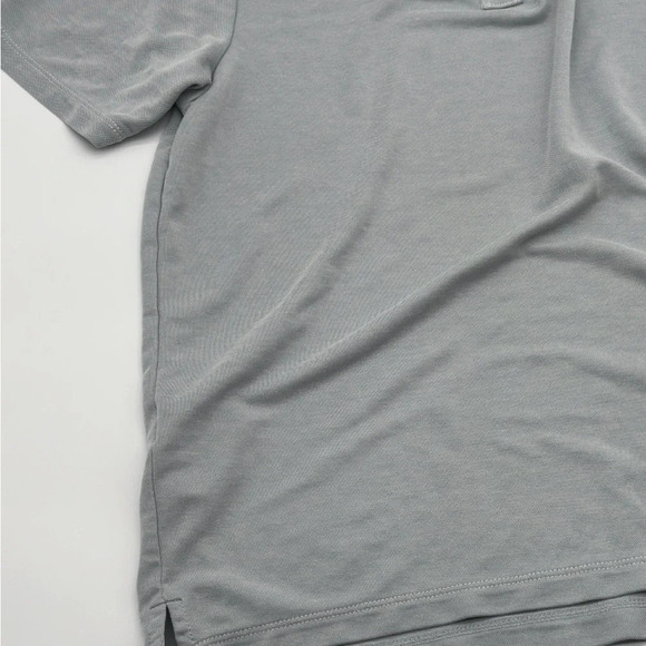 Tommy Bahama Tencel Lyocell Polo Mens Medium Grey Short Sleeve - Picture 2 of 8